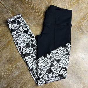 VIMMIA Black White Lace Leggings S